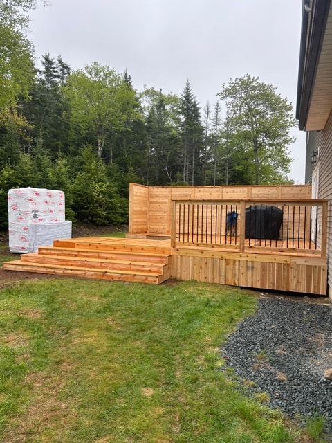 Multi-Level Cedar Deck